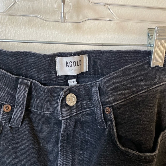 Agolde Women’s Lyle Jeans Low Rise Slim Size 27 in Charcoal Contemporary Minimal - Picture 3 of 11